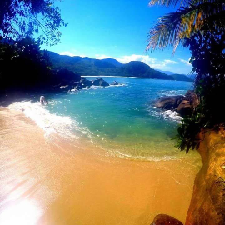 Chale Cantinho Albamar Ubatuba Exteriör bild